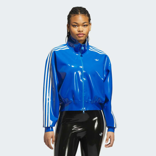 Azul Chaqueta Deportiva 3 Tiras Latex