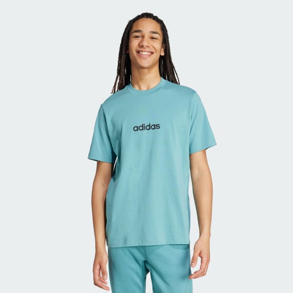 Turkis Essentials Linear Single Jersey T-skjorte