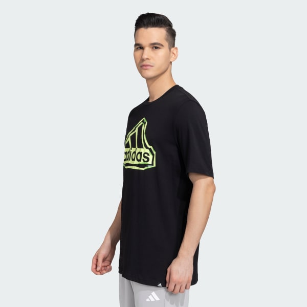 Black FOLD BADGE OF SPORT LOGO TEE