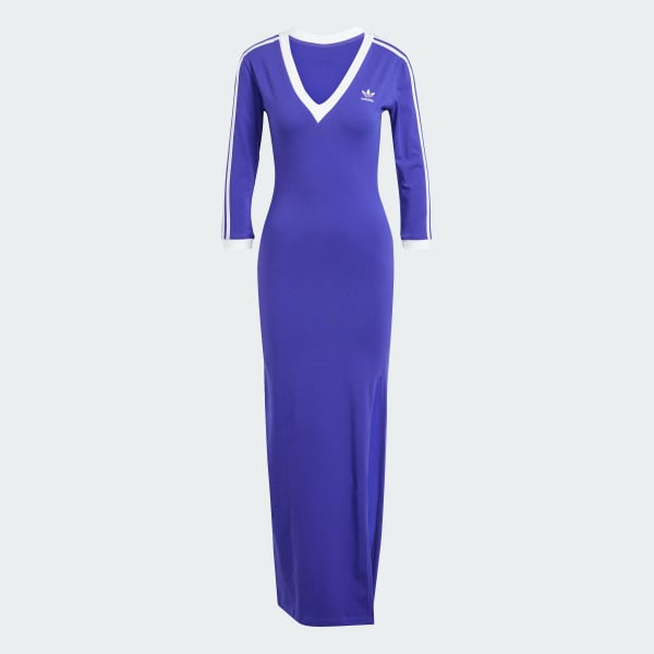 adidas Adicolor Classics 3-Stripes Maxi Dress - Purple | Women's Lifestyle  | adidas US