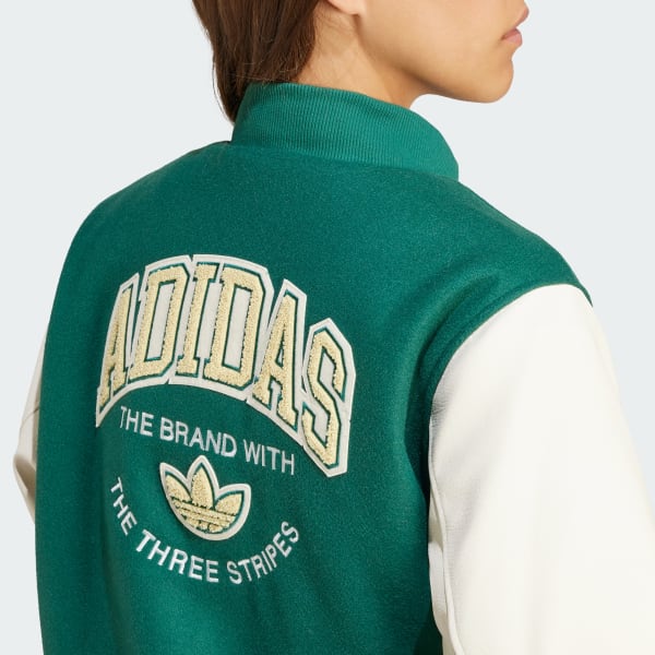 Adidas green and gold hotsell jacket