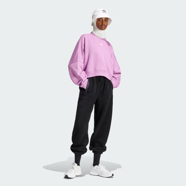 Violeta Sudadera cuello redondo Essentials Fleece