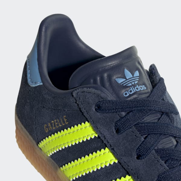 adidas Gazelle Comfort Closure Elastic Laces Shoes Kids Blue adidas Thailand