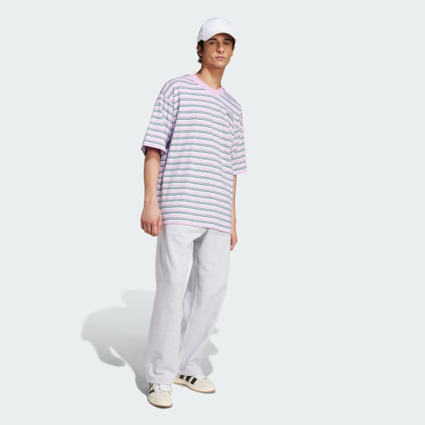 Purple '80s Loose Striped Tee