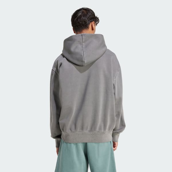 Black ALL SZN 플리스 워싱 후디