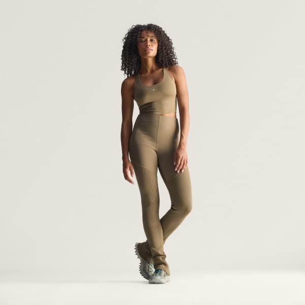 Brown adidas By Stella McCartney Yoga Croptop