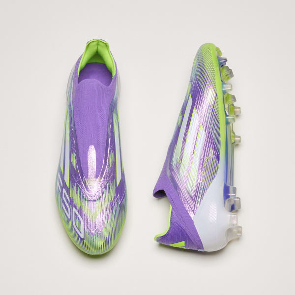 adidas F50 Elite Laceless Firm Ground Cleats - Purple | Free