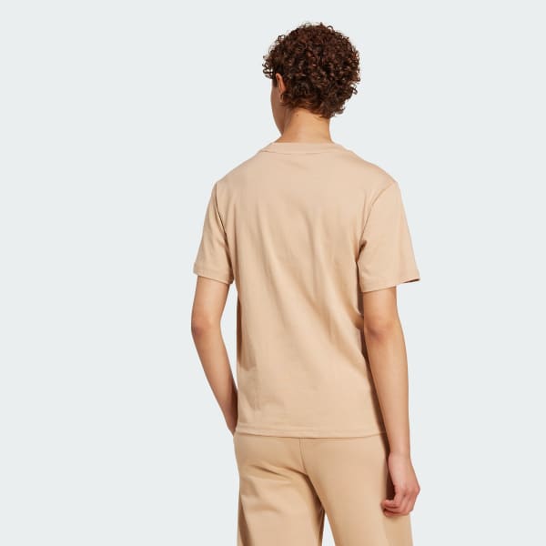 Brun Essentials Small Logo Cotton T-skjorte