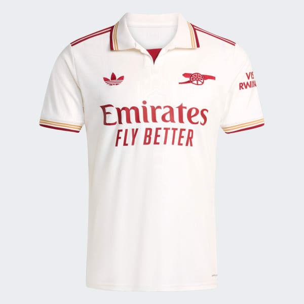 adidas Arsenal FC 25/26 3rd Jersey - White | Free Shipping with