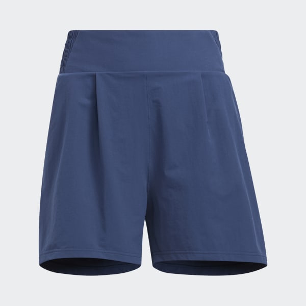 Blue Go-To Pleated Shorts DE851