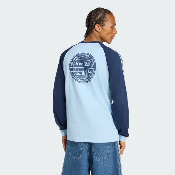 Blue TOUR 3-STRIPES LONGSLEEVE TEE