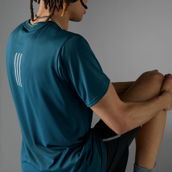 Turquoise Designed 4 Running T-shirt