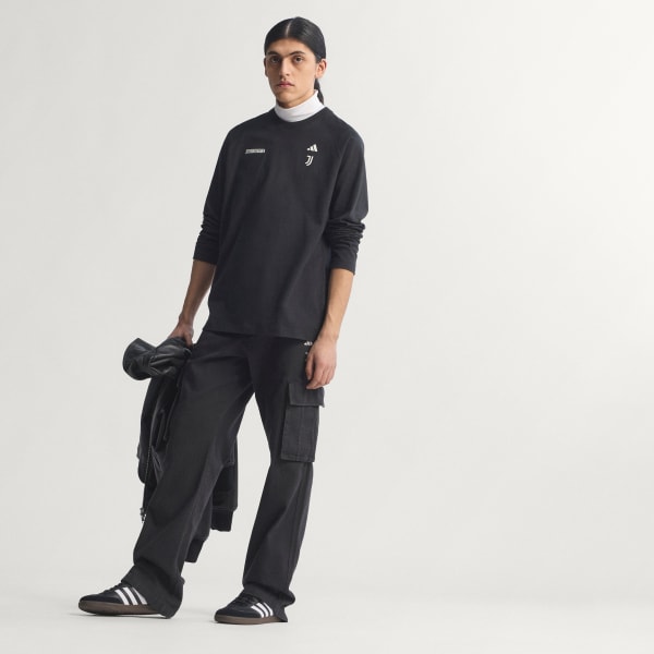 Noir T-Shirt manches longues Sgura