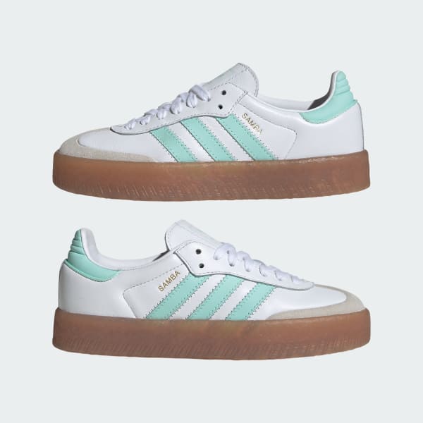 adidas Sambae Shoes Kids - White | Free Shipping with