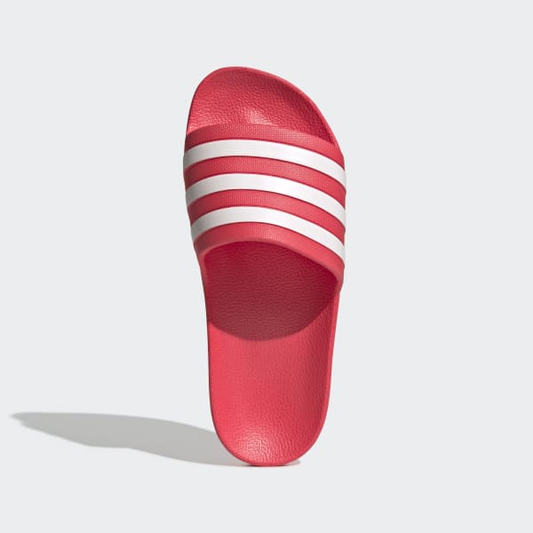 red and white adidas sandals