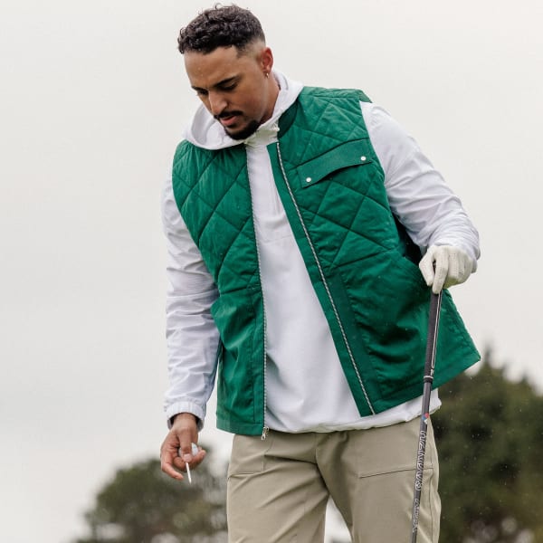 Adidas green vest sales