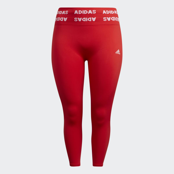 Red Training Aeroknit 7/8 High-Rise Tights (Plus Size)