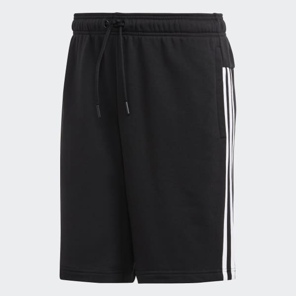 Black Must Haves 3-Stripes French Terry Shorts