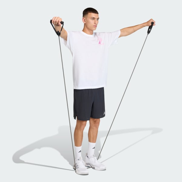 Weiss CLIMACOOL FUN TRAINING Grafik T-Shirt