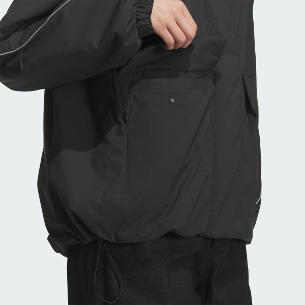 アディダス STADIUM CHROME パッド ミッド JK ジャケット - ブラック