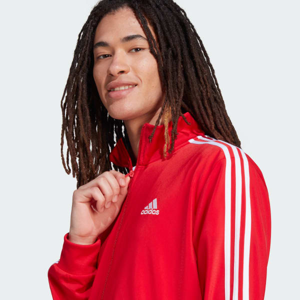 Adidas tricot jacket red store