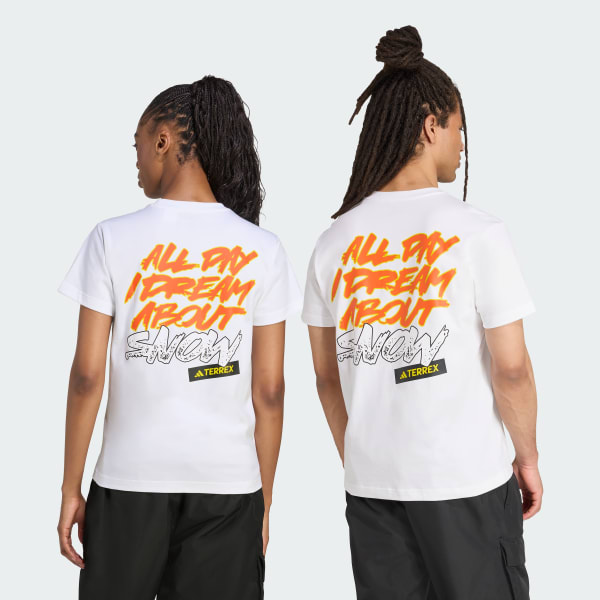 White Terrex Snow Adventure Graphic Tee