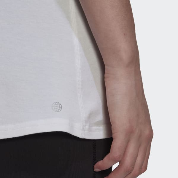 White Run Icons Made With Nature Running Tee SB405