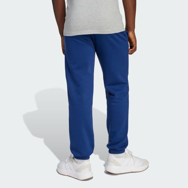 Azul Pantalón de felpa con eslogan adidas
