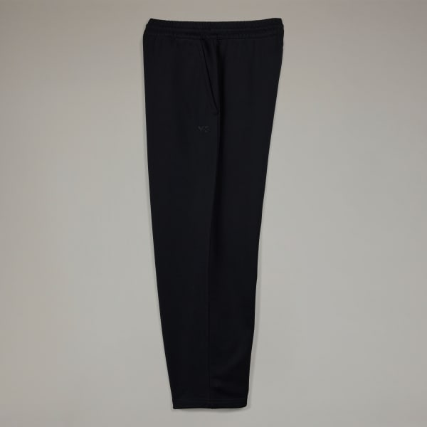 adidas Y-3 French Terry Wide Leg Pants - Black | Free