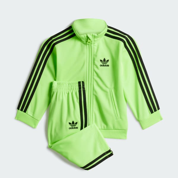 adidas Adicolor Firebird Track Suit Kids - Green | Free