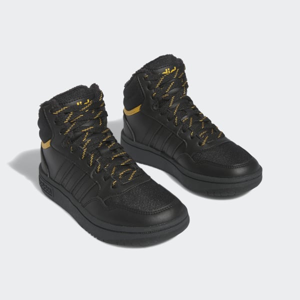 Schwarz Hoops Mid 3.0 Kids Schuh