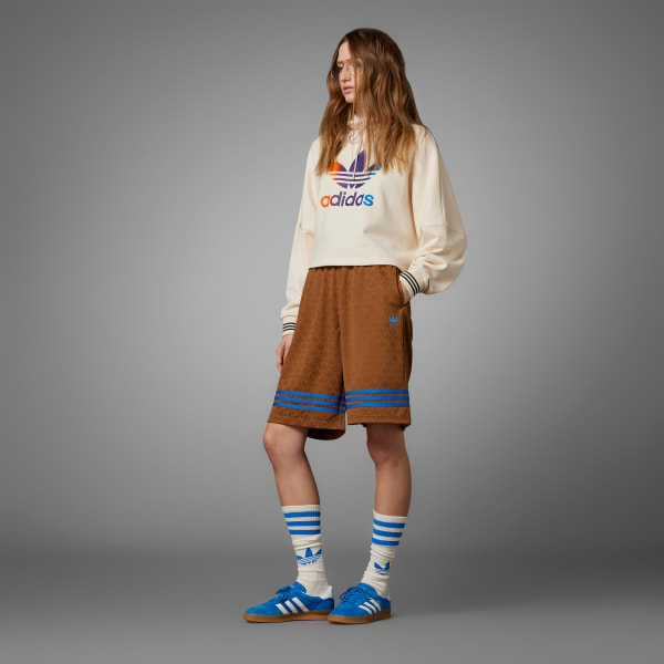 White Adicolor 70s Cropped Hoodie