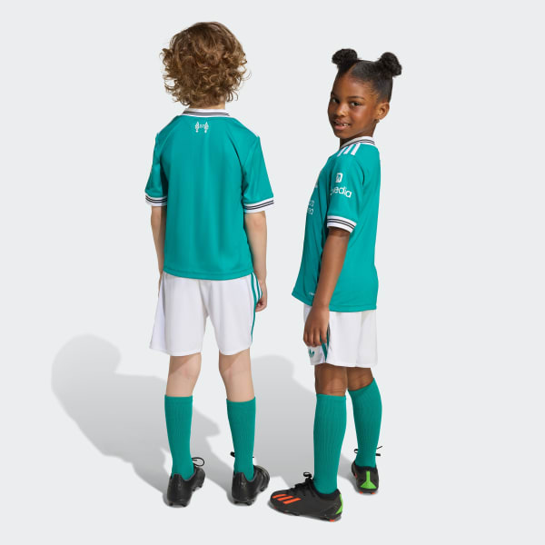 สีเขียว ชุดแข่งที่สาม Liverpool FC 25/26 Mini Kit สำหรับเด็ก