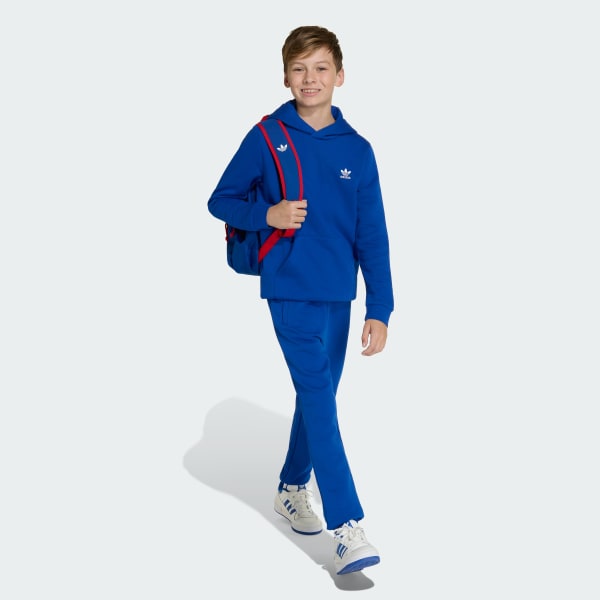 modrá Mikina s kapucňou