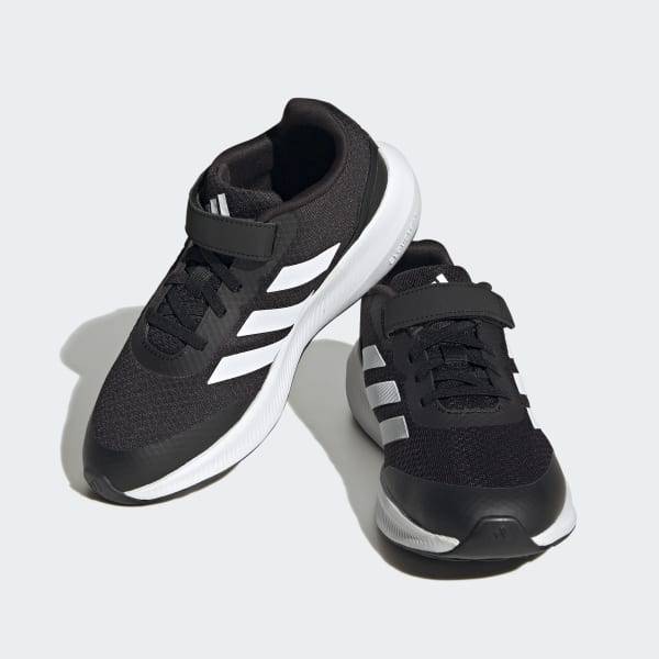 noir Chaussure à lacets élastiques et scratch RunFalcon 3.0