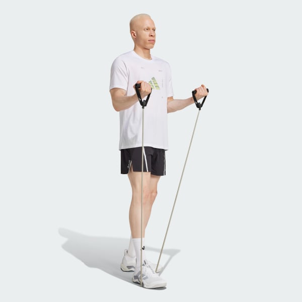 Branco T-shirt de Treino Climacool