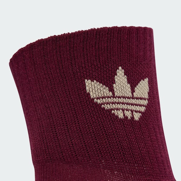 Weiss Mid Crew Socken, 3 Paar