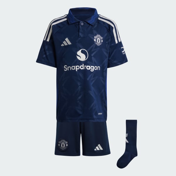 Blue Manchester United 24/25 Away Mini Kit Kids