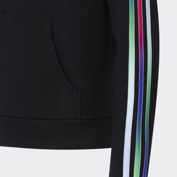 Bare overfyldt Nedsænkning mild adidas Multicolor 3-Stripes Hoodie - Black | Kids' Training | adidas US