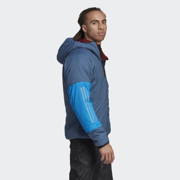 adidas Terrex Techrock Stretch PrimaLoft® Hooded Jacket - Blue | Men's ...
