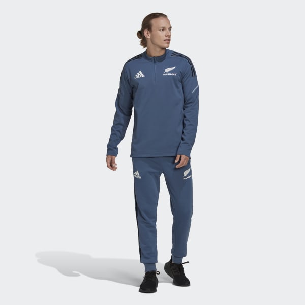 Niebieski All Blacks Rugby 1/4-Zip Fleece Top