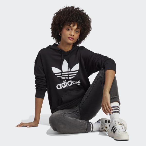 adidas Adicolor Trefoil Hoodie - Black | FM3307 | adidas US