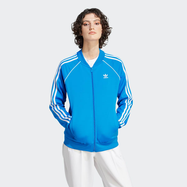 สีน้ำเงิน เสื้อแทรค Adicolor Classics SST