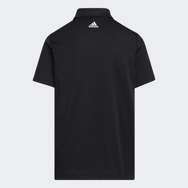 Black 3-Stripes Golf Polo Shirt