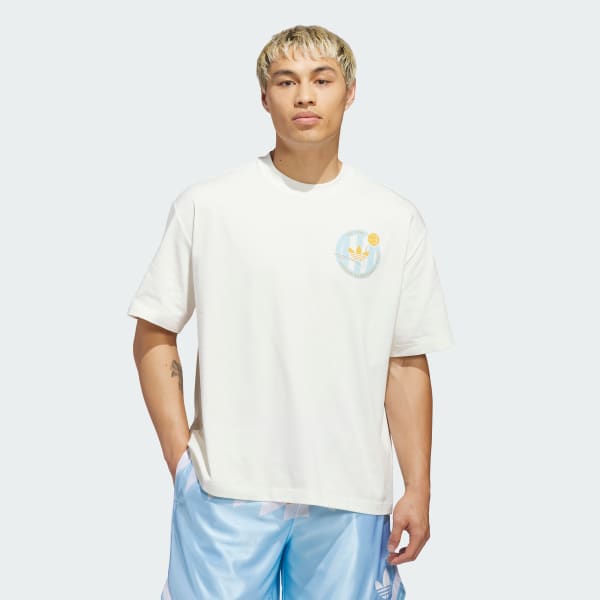 Beyaz Originals Basketball Crest Tişört