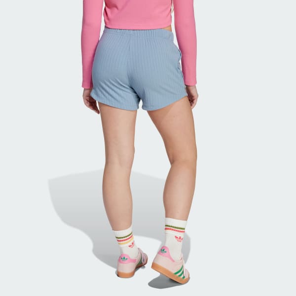 Azul Pantalón corto Ribbed (Adolescentes)