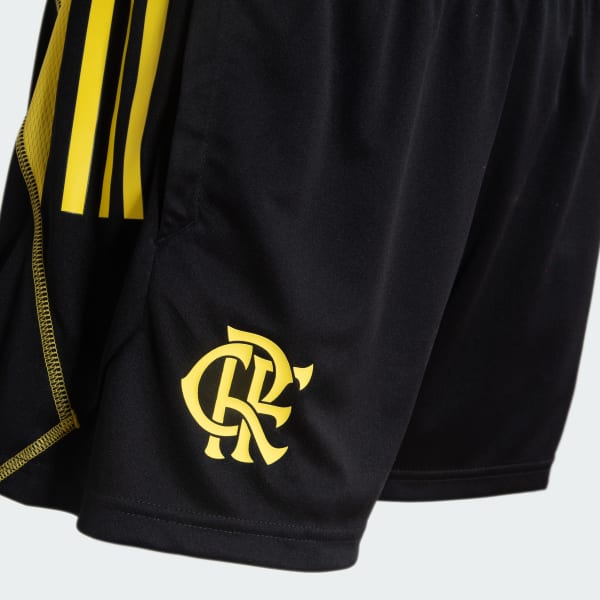 Preto Shorts Treino Flamengo Feminino 24/25