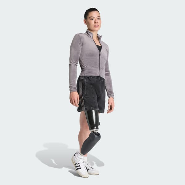 Essentials Velvet Fitted Track Top