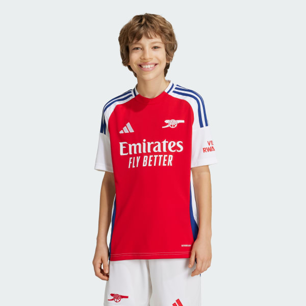 Vermelho Camisola Principal 24/25 do Arsenal – Criança