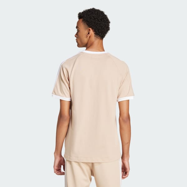 Beige Adicolor Classics 3-Stripes Tee